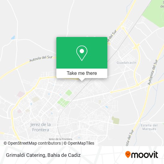 mapa Grimaldi Catering