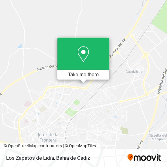 Los Zapatos de Lidia map