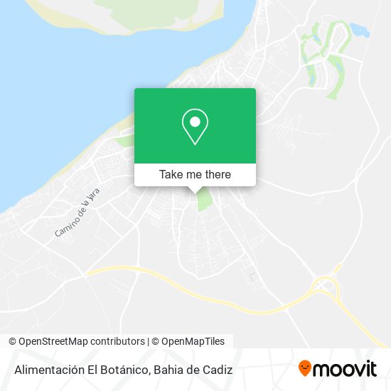 Alimentación El Botánico map