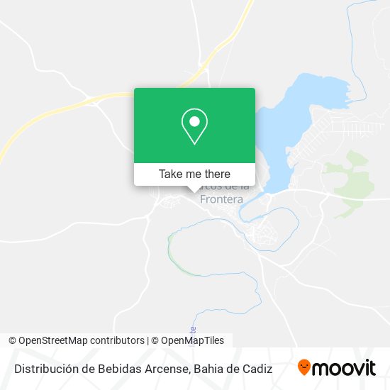Distribución de Bebidas Arcense map