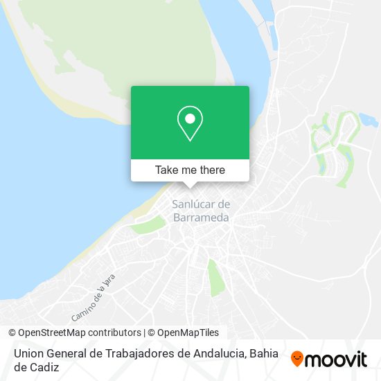 Union General de Trabajadores de Andalucia map