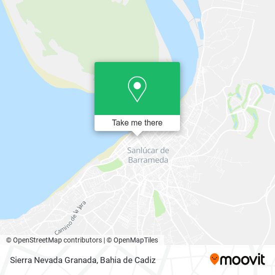 Sierra Nevada Granada map