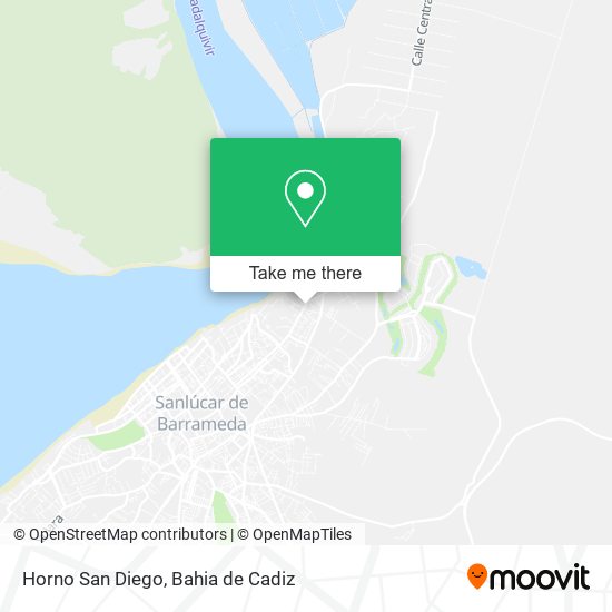 Horno San Diego map