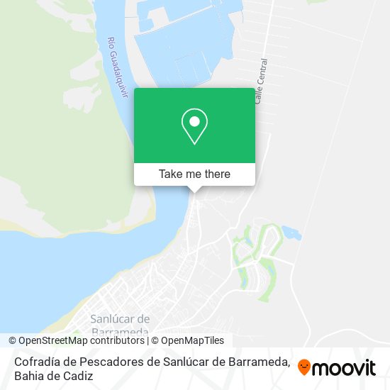 mapa Cofradía de Pescadores de Sanlúcar de Barrameda