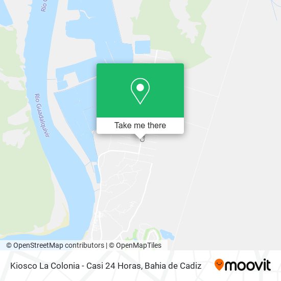 mapa Kiosco La Colonia - Casi 24 Horas