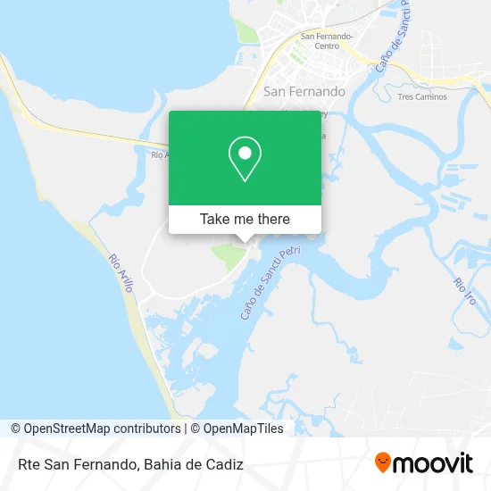 Rte San Fernando map