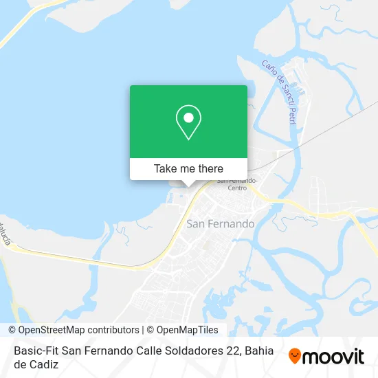 Basic-Fit San Fernando Calle Soldadores 22 map