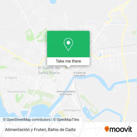 Alimentación y Fruteri map