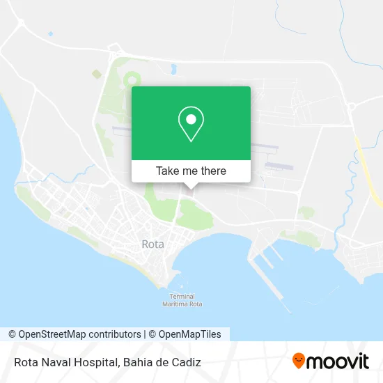 Rota Naval Hospital map