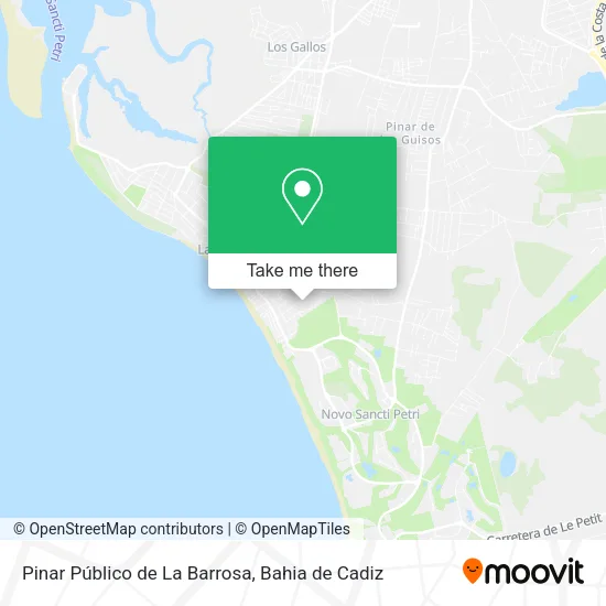 Pinar Público de La Barrosa map