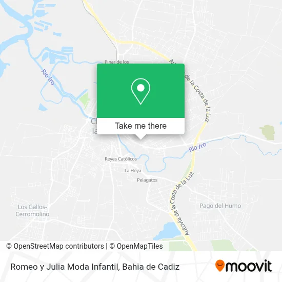 Romeo y Julia Moda Infantil map
