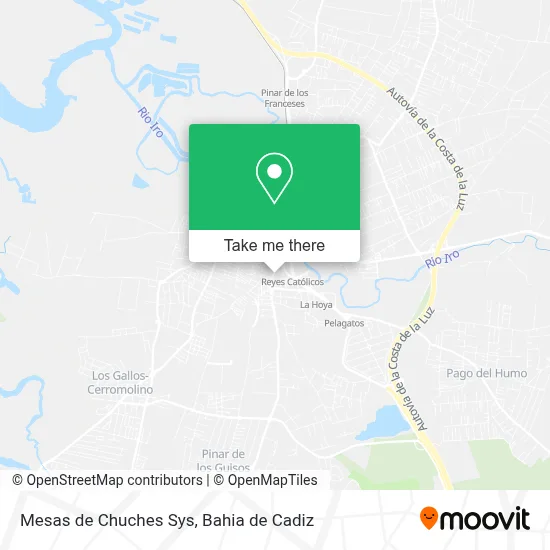 Mesas de Chuches Sys map