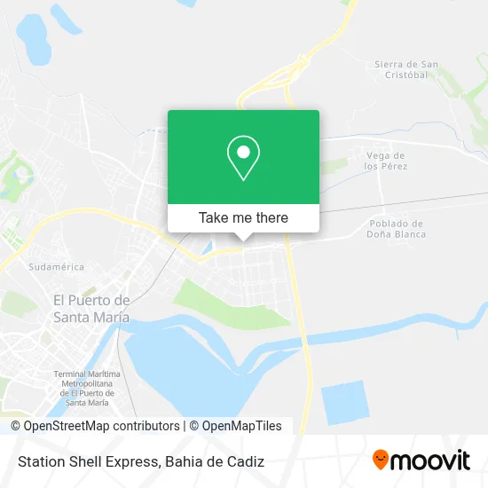 Station Shell Express map