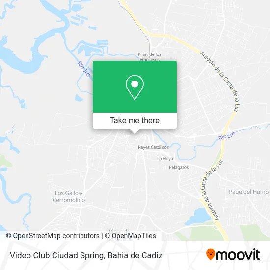 Video Club Ciudad Spring map