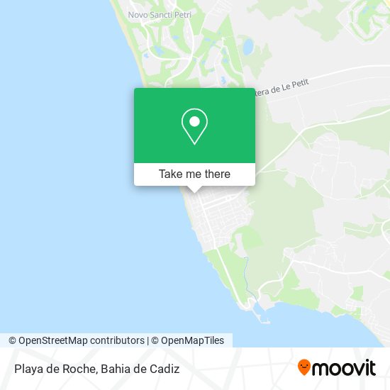 Playa de Roche map