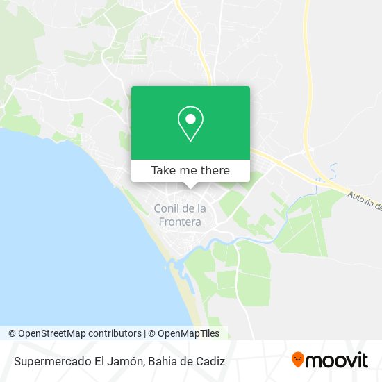 mapa Supermercado El Jamón