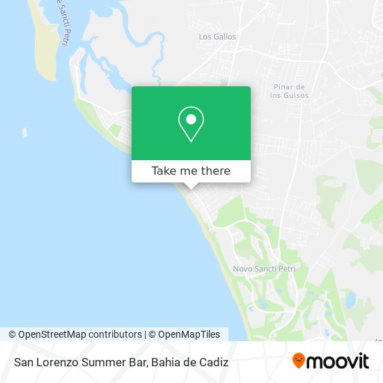 San Lorenzo Summer Bar map
