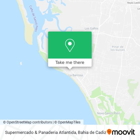 mapa Supermercado & Panaderia Atlantida