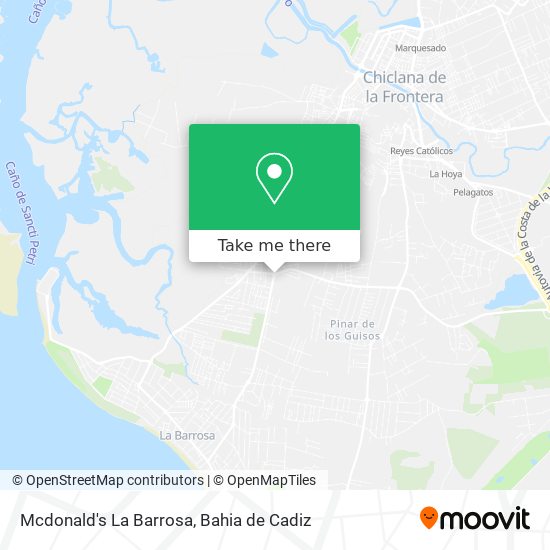 Mcdonald's La Barrosa map