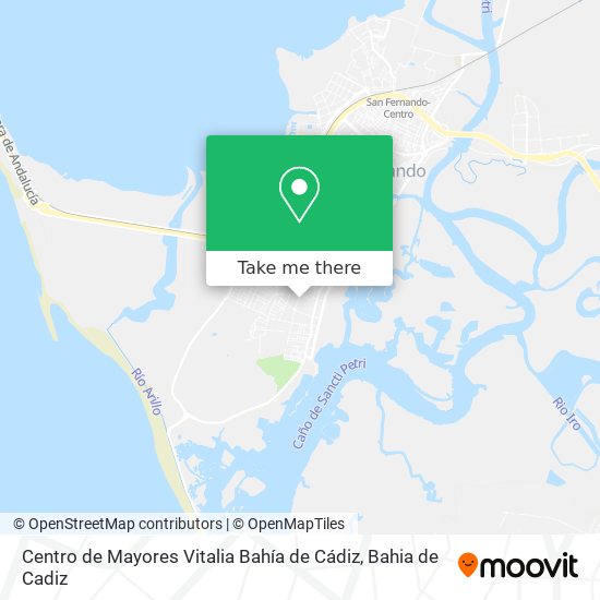 Centro de Mayores Vitalia Bahía de Cádiz map