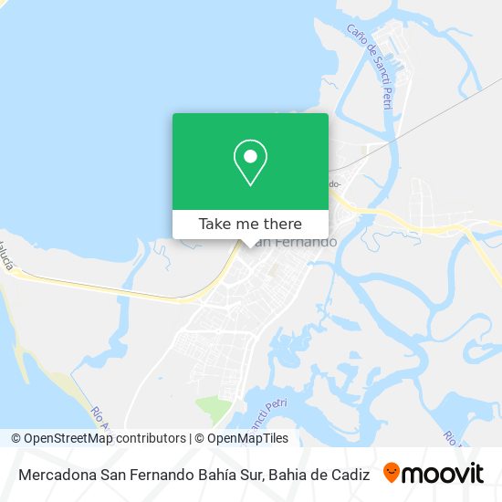 Mercadona San Fernando Bahía Sur map