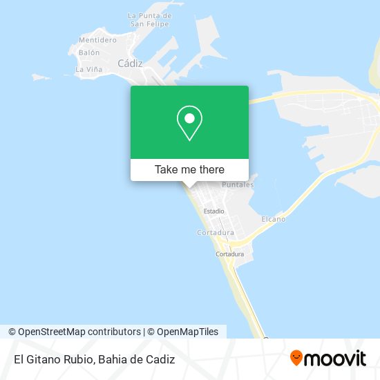 El Gitano Rubio map