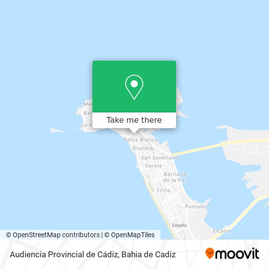 Audiencia Provincial de Cádiz map
