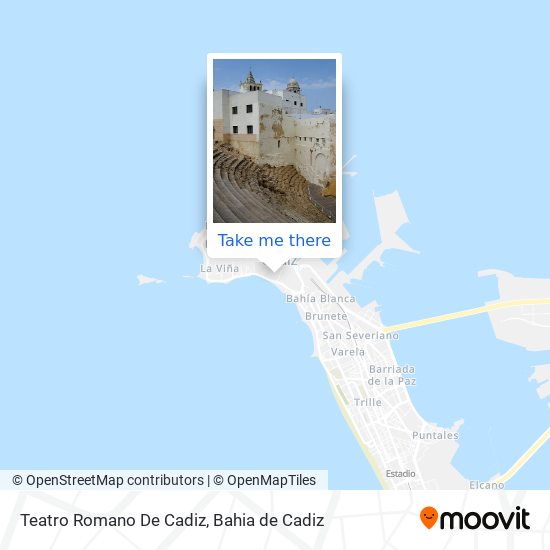 Teatro Romano De Cadiz map