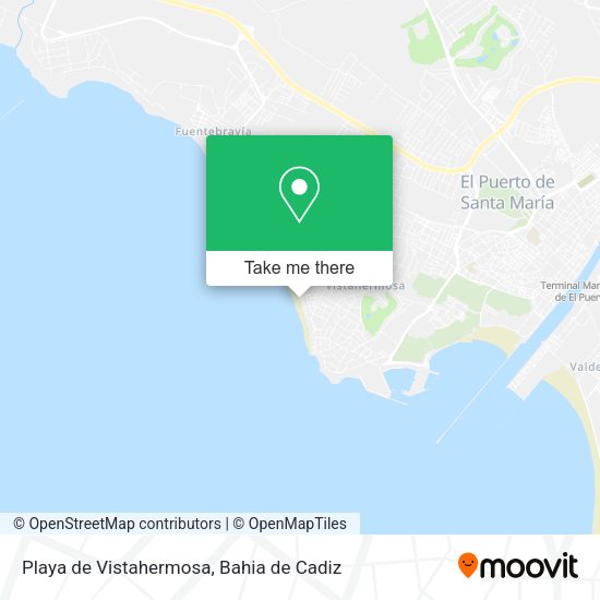 Playa de Vistahermosa map