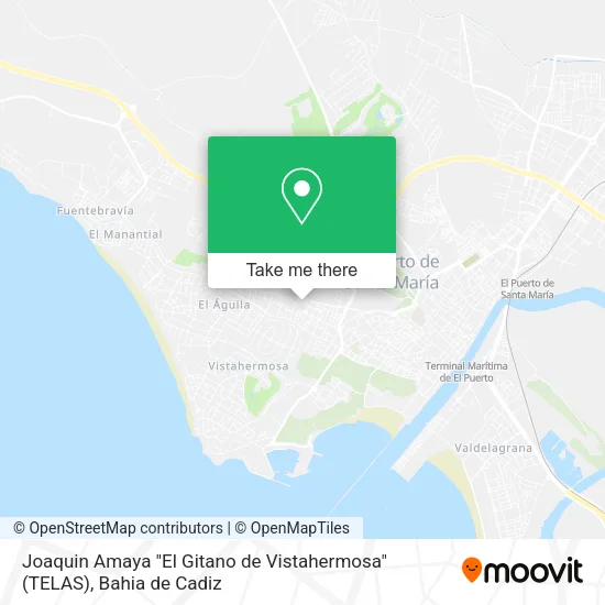 Joaquin Amaya "El Gitano de Vistahermosa" (TELAS) map