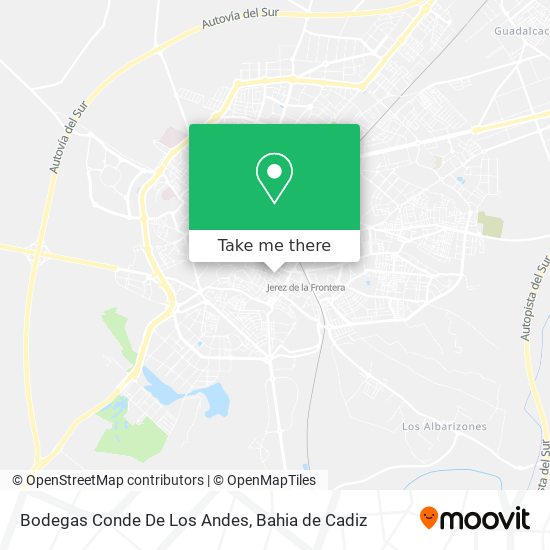 Bodegas Conde De Los Andes map