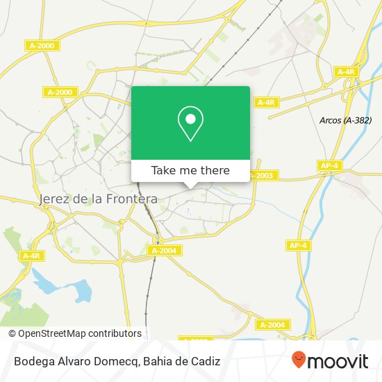 Bodega Alvaro Domecq map