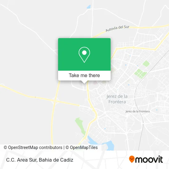 C.C. Area Sur map