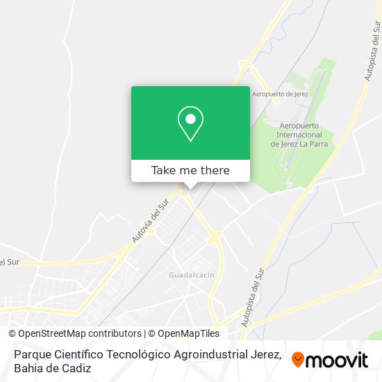 Parque Científico Tecnológico Agroindustrial Jerez map