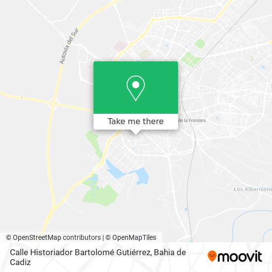 mapa Calle Historiador Bartolomé Gutiérrez