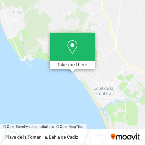 Playa de la Fontanilla map