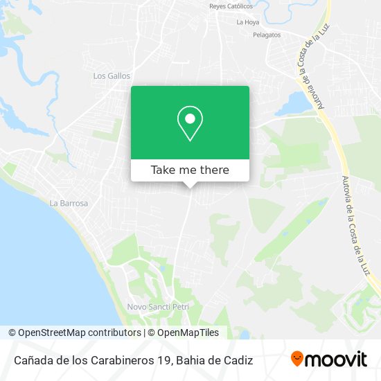 Cañada de los Carabineros 19 map