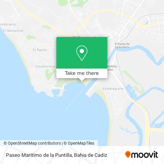 mapa Paseo Marítimo de la Puntilla