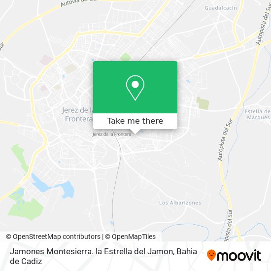 Jamones Montesierra. la Estrella del Jamon map