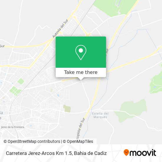 Carretera Jerez-Arcos Km 1.5 map