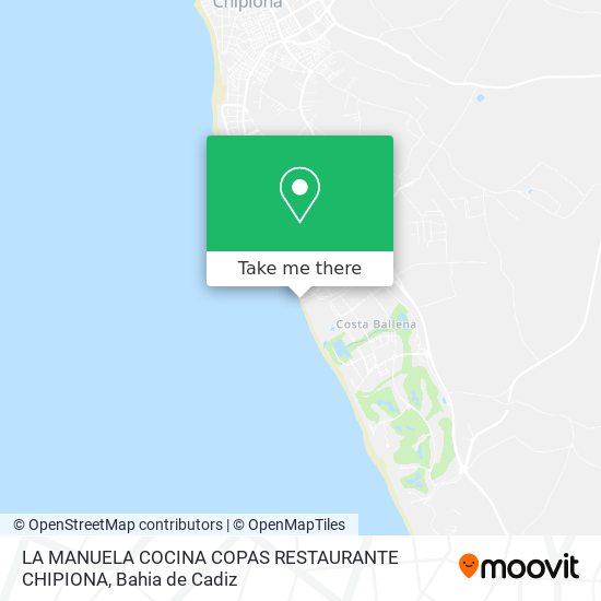 LA MANUELA COCINA COPAS RESTAURANTE CHIPIONA map