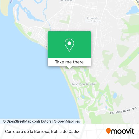 Carretera de la Barrosa map