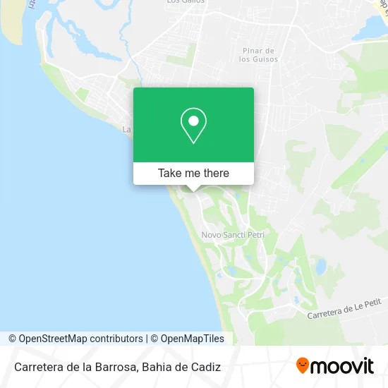 Carretera de la Barrosa map