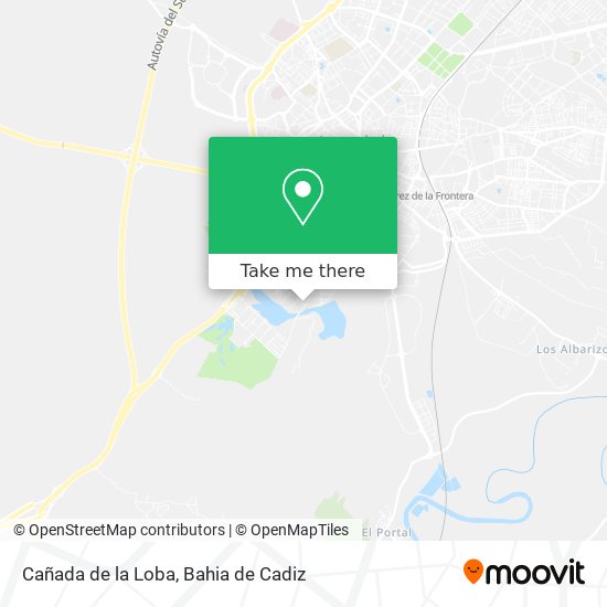 Cañada de la Loba map