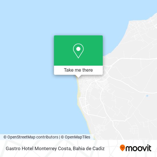 Gastro Hotel Monterrey Costa map