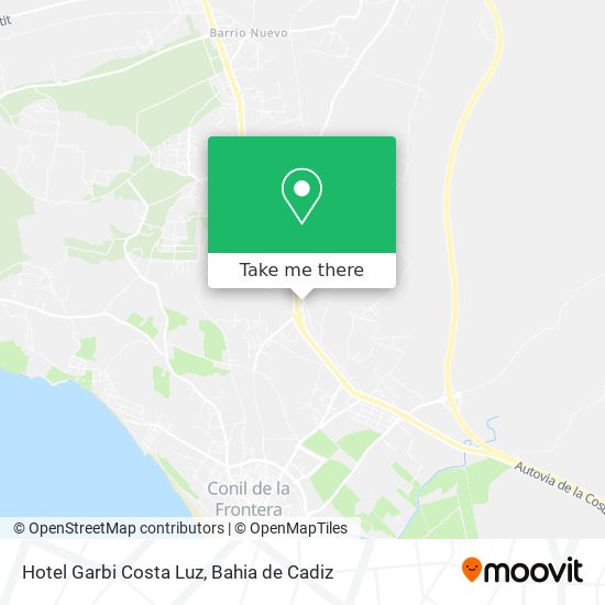 Hotel Garbi Costa Luz map