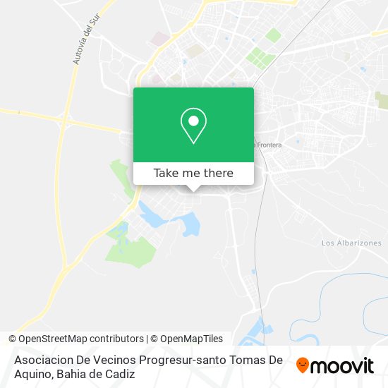 Asociacion De Vecinos Progresur-santo Tomas De Aquino map
