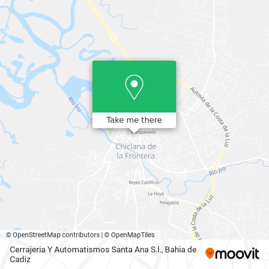 Cerrajeria Y Automatismos Santa Ana S.l. map