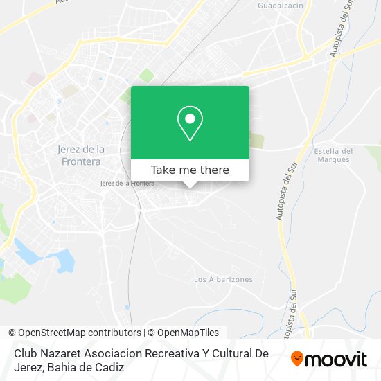 Club Nazaret Asociacion Recreativa Y Cultural De Jerez map