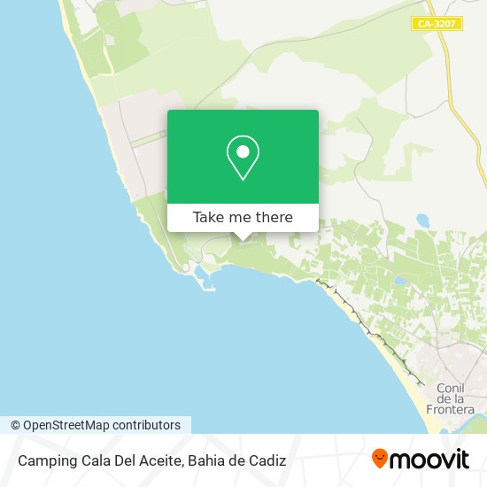 Camping Cala Del Aceite map